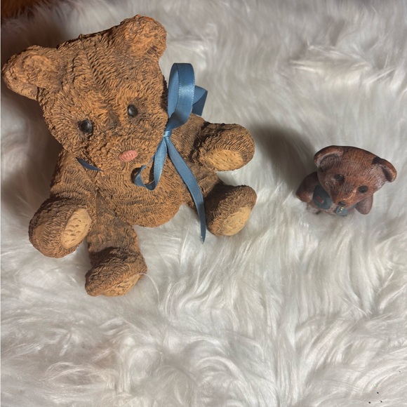 Vintage Brown Teddy Bear Figurine Set - Picture 6 of 15